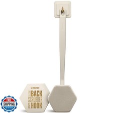 TOOLETRIES Silicone Back Scrubber with Hook - Exfoliating Shower