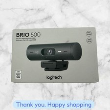 Logitech Brio 500 Webcam Graphite Webcam with...