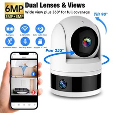 6MP Wifi Security Camera Baby Monitor Dog Camera Motion Detection 2-Way Audio