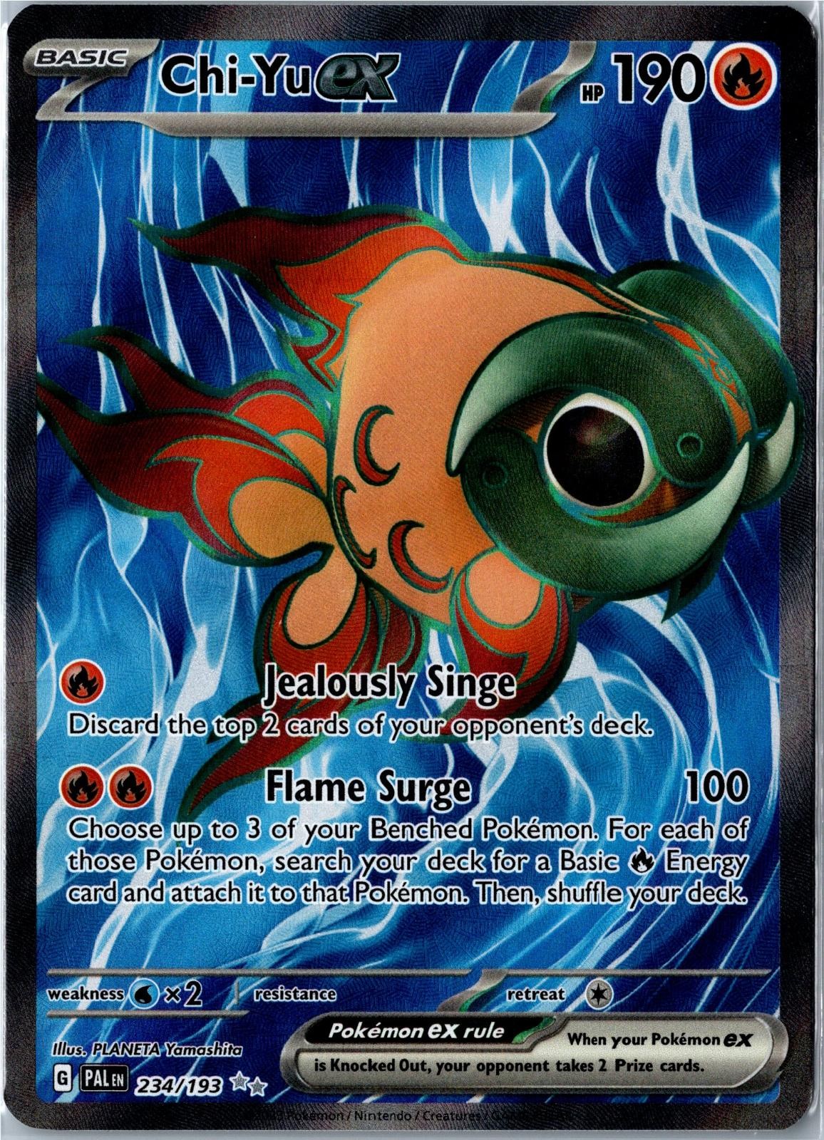 Pokemon Card - Chi-Yu ex 234/193 Paldea Evolved Ultra Rare Near Mint