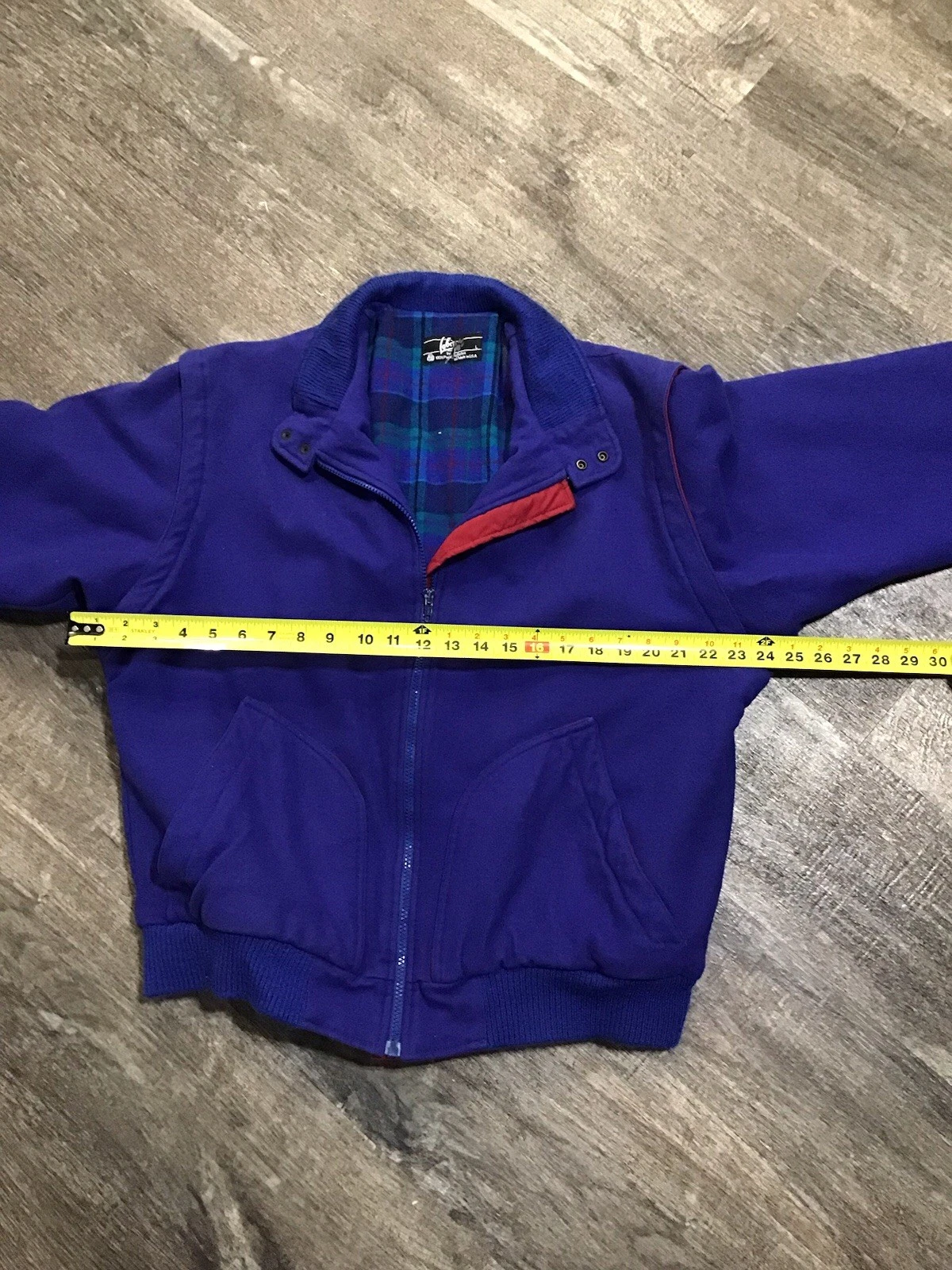 Lot-438-vintage lobo Jacket 100 Wool Made In USA Mens Size Large - product detail image 4
