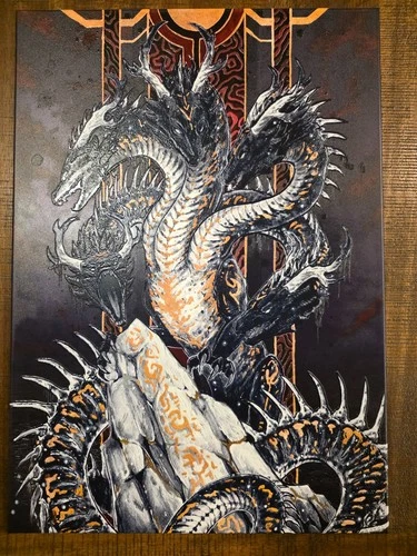Dusk Hydra (46/500) - Displate Limited Edition Metal Poster