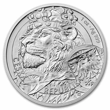 2025 Niue 1 oz Silver Czech Lion BU