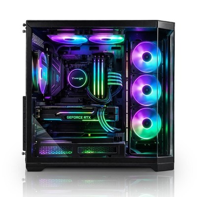 PC Gehäuse ATX Mid Tower ATX Computer Gehäuse, Schwarz/weiß