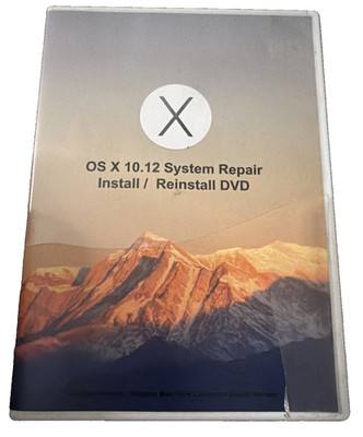 Apple Mac OS X Sierra 10.14 System Repair Install/Reinstall DVD-ROM (2016)