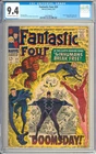 Fantastic Four #59 High Grade Doctor Doom Silver Age Marvel Comic 1967 CGC 9.4
