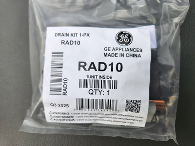 General Electric GE Drain Kit Condenstate Internal/External RAD10