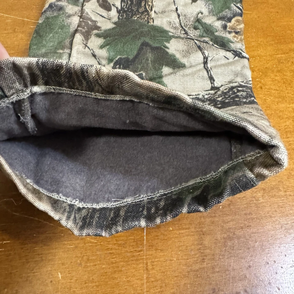Vintage Cabelas Camo Fleece Hunting Pants Mens 36 Regular - Image 3 of 4