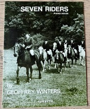 GEOFFREY WINTERS SEVEN RIDERS PIANO SOLOS SHEET MUSIC 1969 ENGLAND