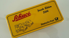 Schuco Piccolo 2004 Deutsche Post Mercedes 1:87 Limited 2000 Sammler-Blechdose