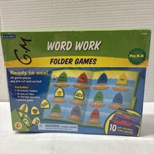 Lakeshore Word Work Folder Games PreK-K Complete Kit New Unused Good Condition