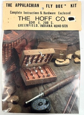Hoff Co Greenfield Indiana Fly Fishing Fly Box DIY Craft Building Kit Set NEW