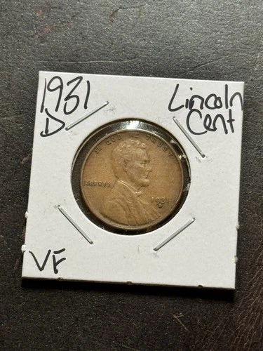 1931 D Lincoln Wheat Cent Penny VF Very Fine Better Date 1c Coin (Raw18913)