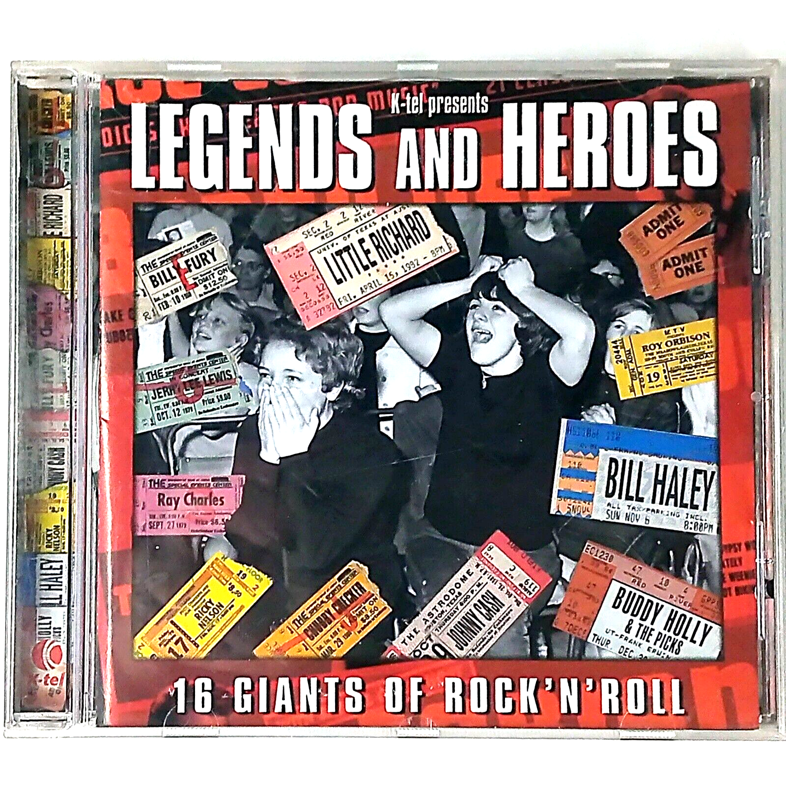 Legends and Heroes - 16 Giants of Rock 'N' Roll (CD Album, 2004 K-Tel)