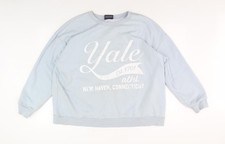 Mens UK Size XL Yale University Blue Pullover Sweatshirt