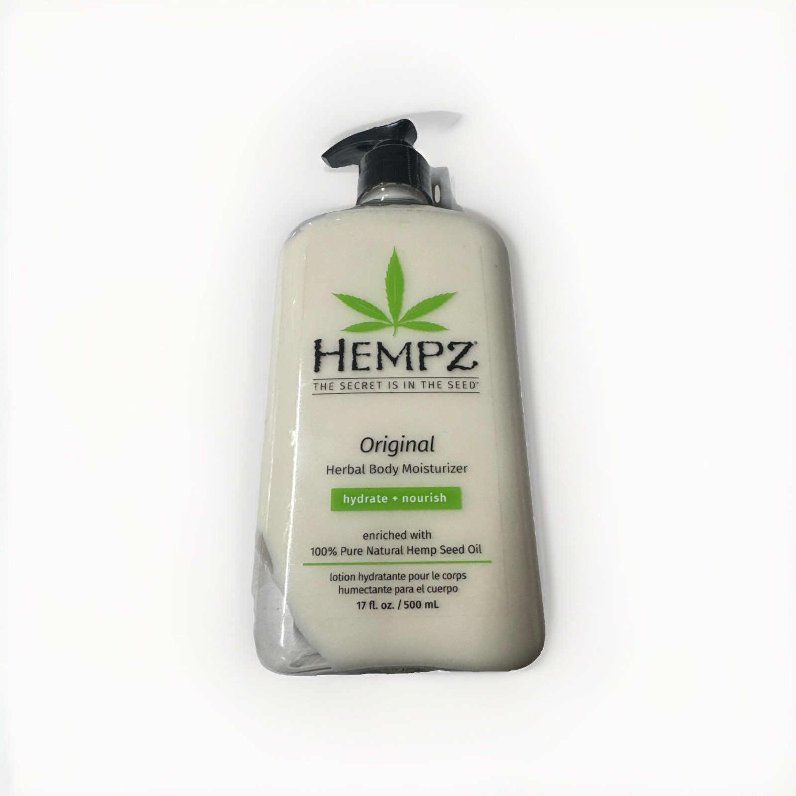 Hempz Herbal Body Moisturizer Lotion | Original | 100% Pure Hemp Seed Oil Large