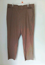 Briggs Women s Plus Size 18 Khaki Pants Brown Solid color