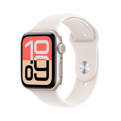 Apple Watch SE 3 GPS + Cellular 44mm Starlight Aluminium Case with Starlight ...