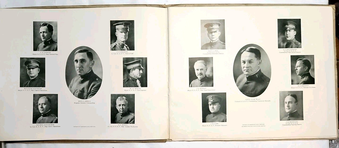 1918 Spruce Production Division WWI Pictorial Review Oregon Washington U.S. Army