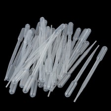 100 Pcs Plastic Disposable Graduated Liquid Dropper Pipettes 3ML