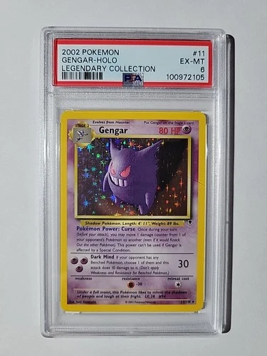 Gengar 11/110 Legendary Collection Holo PSA 6