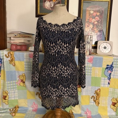 Black Lace Long Sleeve Dress with Floral Embroidery by Jump Apparel | eBay Black Lace Long Sleeve Dress with Floral Embroidery by Jump Apparel | eBay