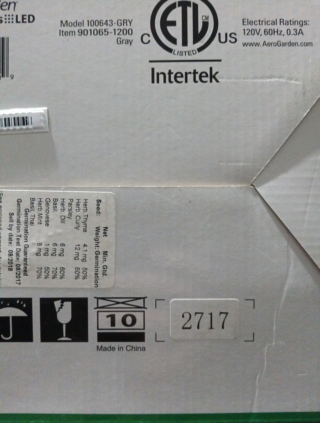 Miracle-Gro AeroGarden Harvest Plus Smart Countertop Garden 100643 BRAND NEW!