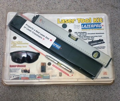   BRAND NEW  LAZERPRO LASER TOOL KIT 16'' LEVEL 3  In 1 LASER TOOL