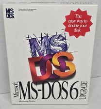 Vintage Microsoft MS DOS 6 Upgrade 3.5" Disks Operating System
