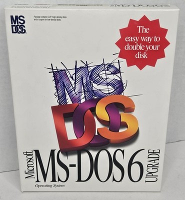 Vintage Microsoft MS DOS 6 Upgrade 3.5'' Disks Operating System 