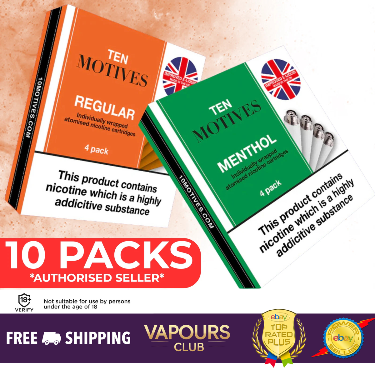 Ten Motives Refills | 10 Motives Cartomisers
