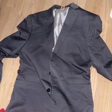 Express Blazer Mens Size 40 R Gray Photographer Fitted