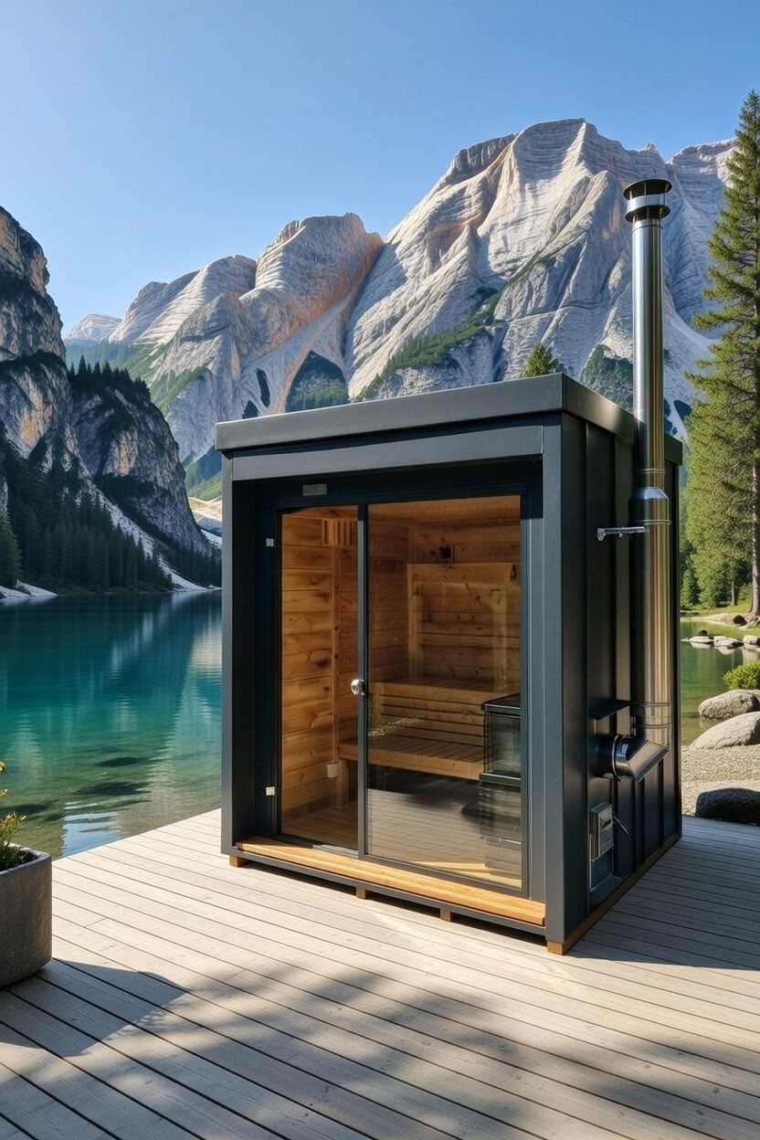 GardenAndPoolsCom jardín sauna cabaña exterior sauna casa Rombek 2x2m SPA bienestar