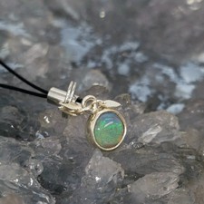 Lightning Ridge Crystal Opal 0.50ct S925 Silver Handmade Mobile Phone Charm