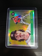 Bryan King 2025 Topps Chrome Platinum Anniversary Refractor Rookie Card ASTROS. rookie card picture