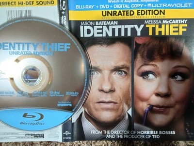Identity Thief Blu Ray (DISC ONLY) + Artwork