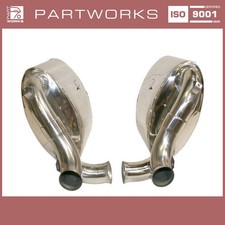 Silenziatore per PORSCHE 993 turbo scarico sportivo ACCIAIO INOX L+R