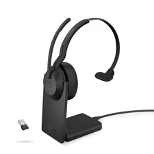Jabra Evolve2 55 Stereo Wireless Headset with Charging Stand Noise-Cancelling