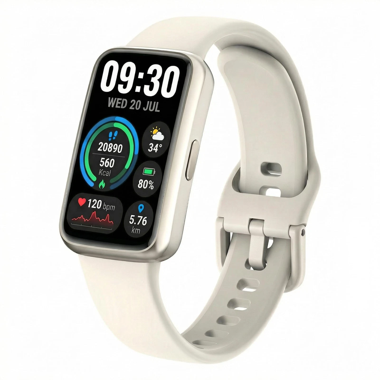Fitness Tracker for Men & Women, 1.47” HD Smart Band, 24/7 Heart Rate & SpO2 ...