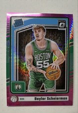 2024-25 Panini Donruss Optic -  Baylor Scheierman #263 Pink Hyper Prizm (RC)