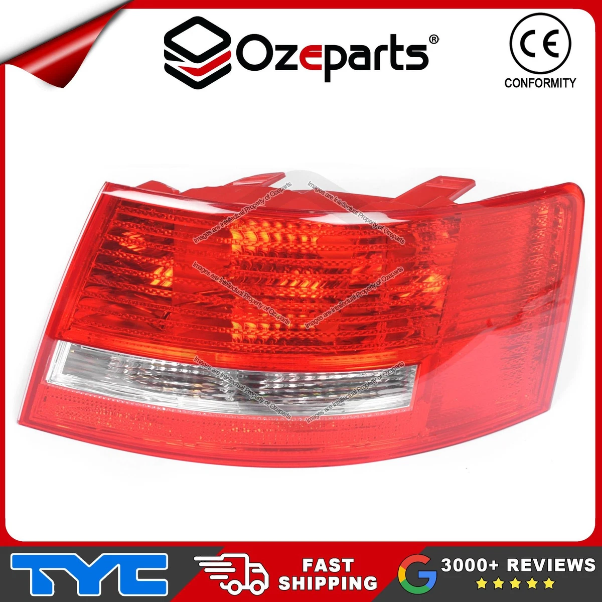 TOP LY130-1| Third brake light | LED rear lamp | Dedicated strap for AUDI A6 RS 6 S6 C6 2004-2011