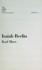 KARL MARX BERLIN ISAIAH LA NUOVA ITALIA 1994 LEZIONI BROSSURA CON ALETTE
