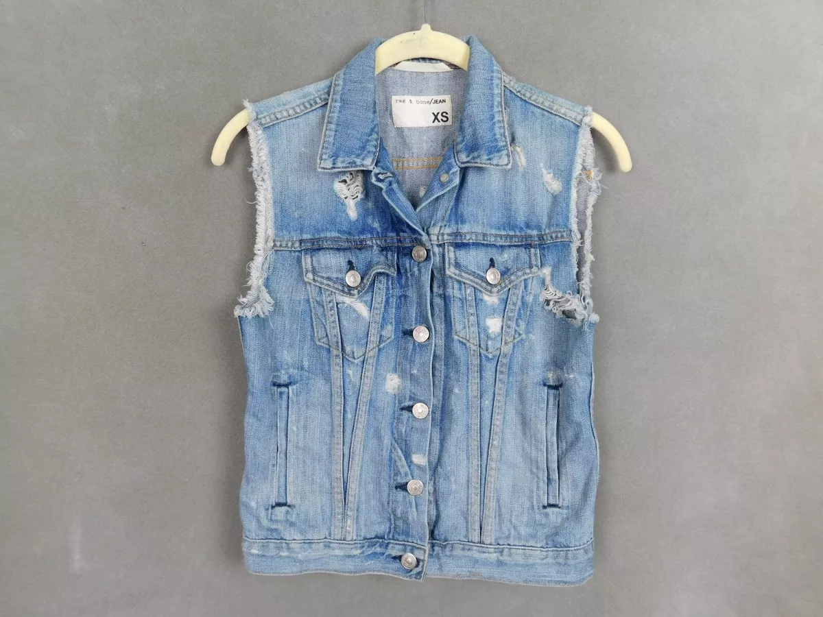 Destroyed store denim vest