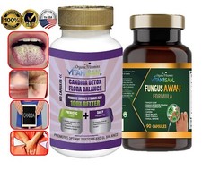 Candida Cleanse Complex Yeast Support Kit duo  Detox For Albicans kit