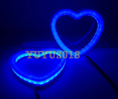 BT App Dynamic Flow RGB Heart Halo Ring DreamColor Devil Demon Angel Eye DRL DIY - Picture 13 of 48
