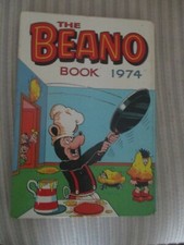 vintage 1974 beano annual in good acceptable condition