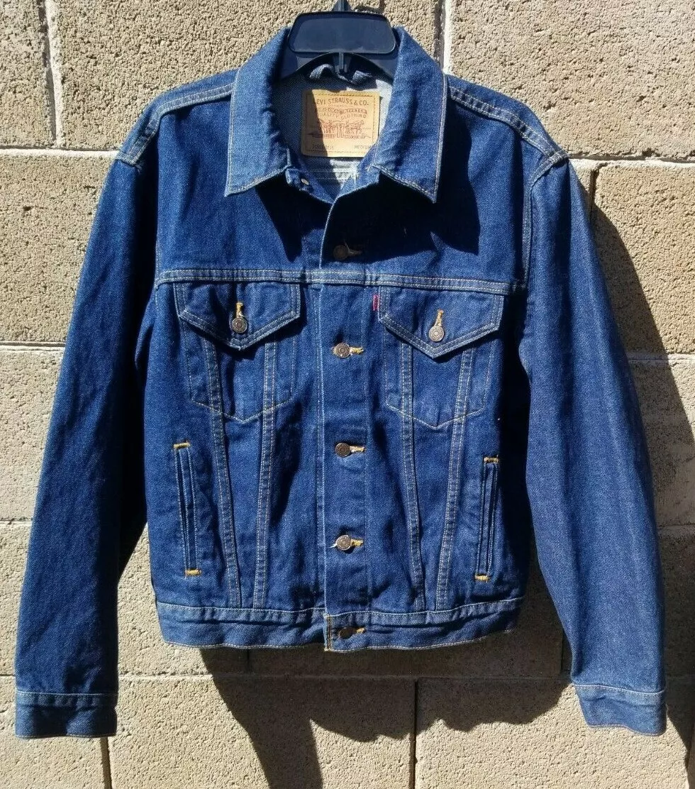 Vintage New 1990s Levi’s 70516-0216 Denim Jean Jacket Made in USA Men’s  Medium