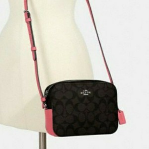 coach mini camera bolsa white