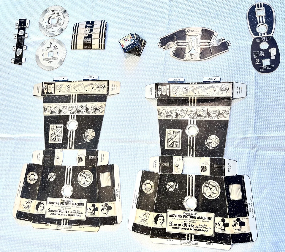 Antigua máquina de imágenes en movimiento de Blancanieves de Disney 1938 Pepsodent - RARA Foto 3 de 4