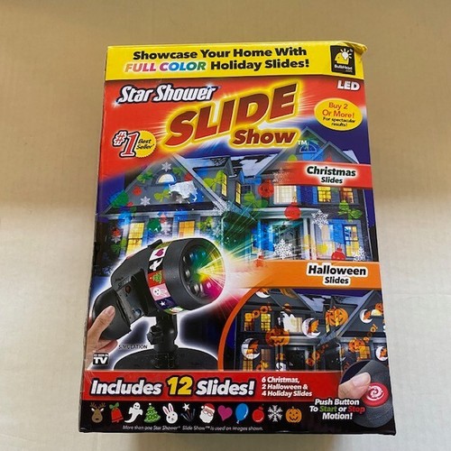 Star Shower Slide Show LED Projector Light with 12 Slides eBay